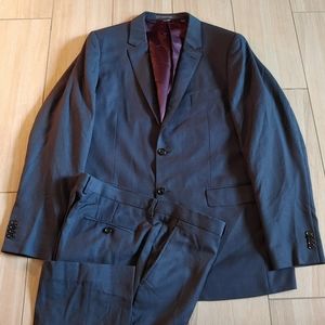 Indochino Navy/Black 2 Button Suit 46 L NEW